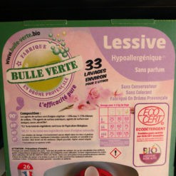 Lessive hypoallergénique