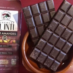 Tablette chocolat noir amandes 100g